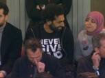 بالفيديو| زوجة محمد صلاح تؤازر ليفربول أمام برشلونة من مدرجات أنفيلد