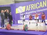 سارة سمير تُحقق ثلاث ذهبيات و3 أرقام قياسية في البطولة الأفريقية لرفع الأثقال