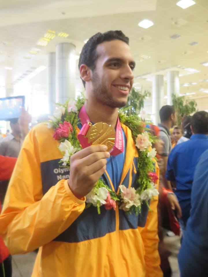 أحمد أكرم : الاستعداد الجيد قبل الاولمبياد وراء تحقيق الميدالية الذهبية