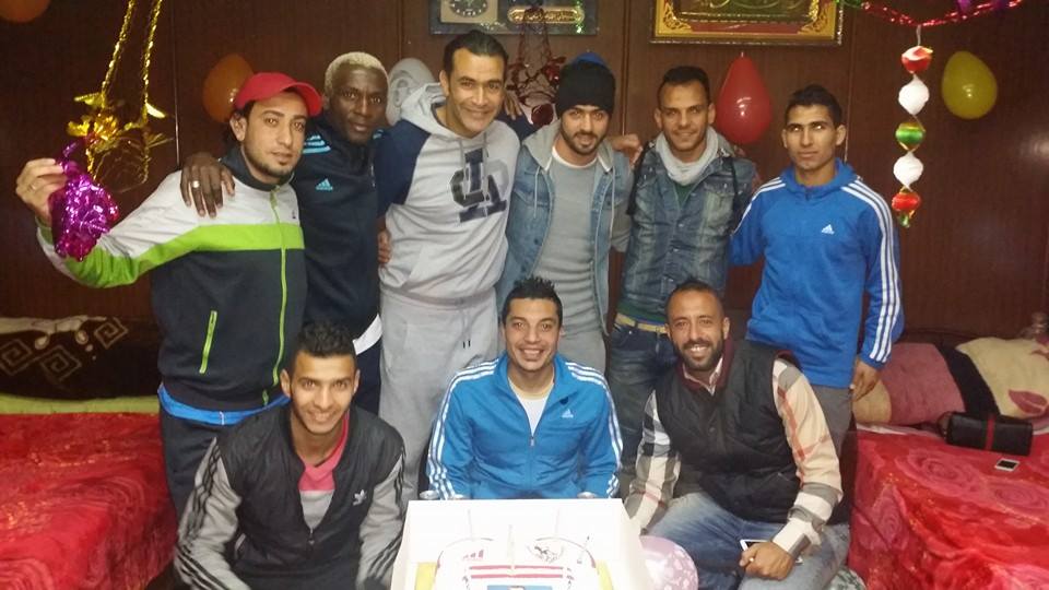 بالصور| الحضري ودويدار وأنور يحتفلون بعيد ميلاد خالد قمر