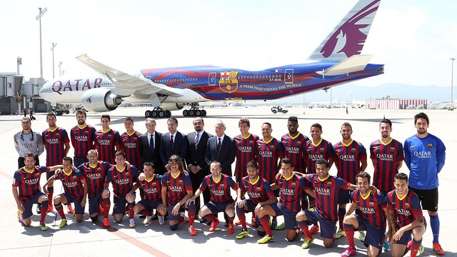 برشلونة يمدد تعاقده مع الخطوط الجوية القطرية حتى 2020 