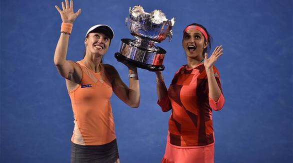 بطولة استراليا المفتوحة: هينجيس وميرزا تحرزان لقب زوجي السيدات