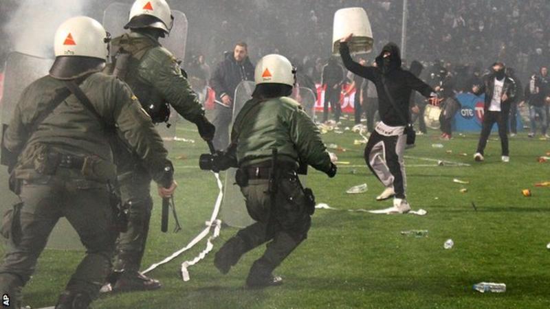 إلغاء كأس اليونان هذا الموسم بعد أعمال عنف